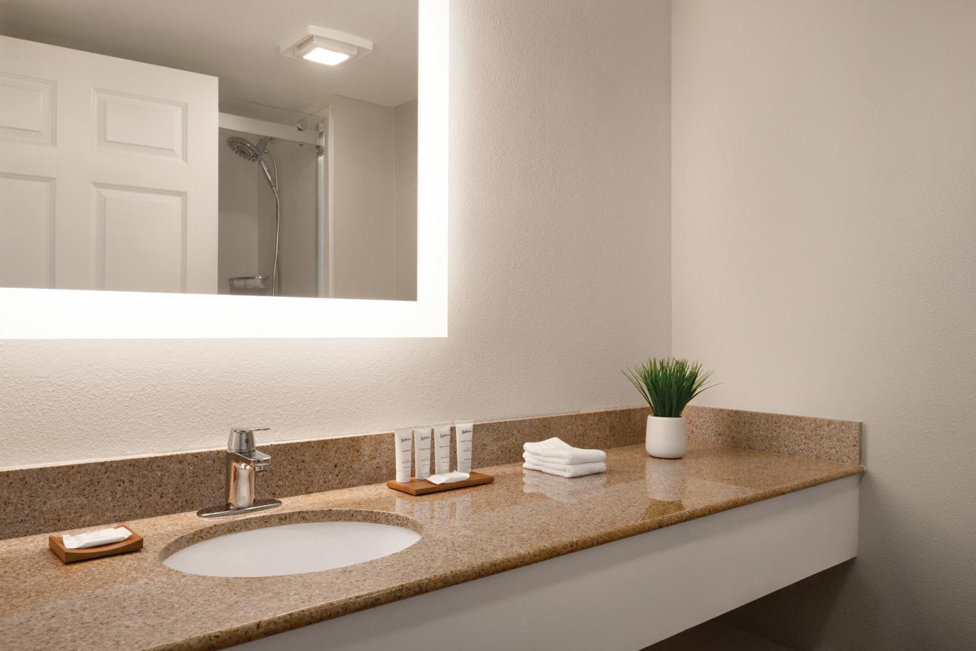 Deluxe Accessible King Suite Kitchen & Roll Shower Non Smoking