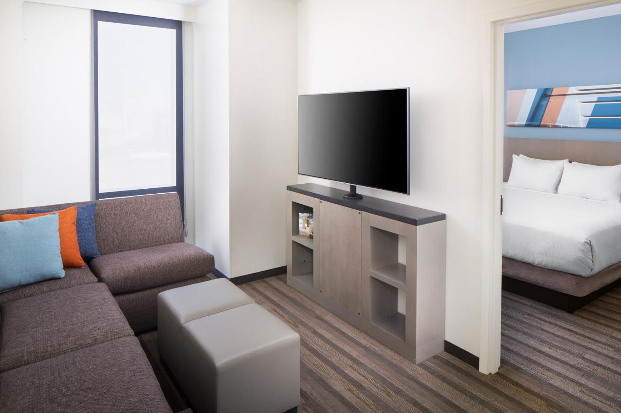 One-Bedroom King Suite Sofa Bed Kitchen