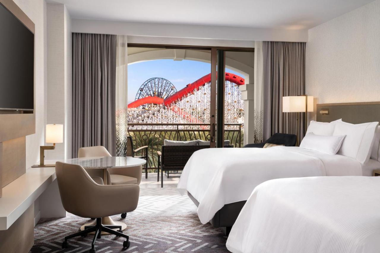 Queen Room Balcony Theme Park View Mobility Accessible Roll Shower
