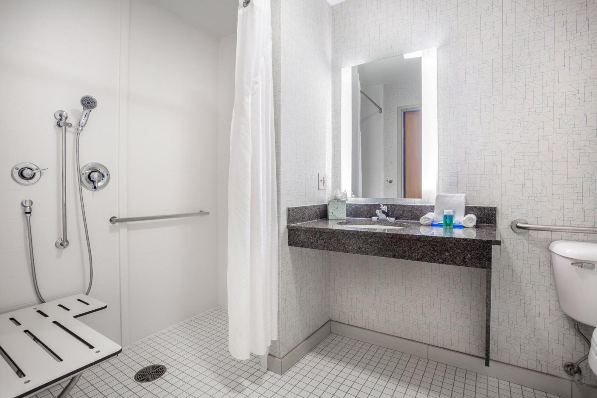 Standard King Room Roll Shower Mobility Accessible