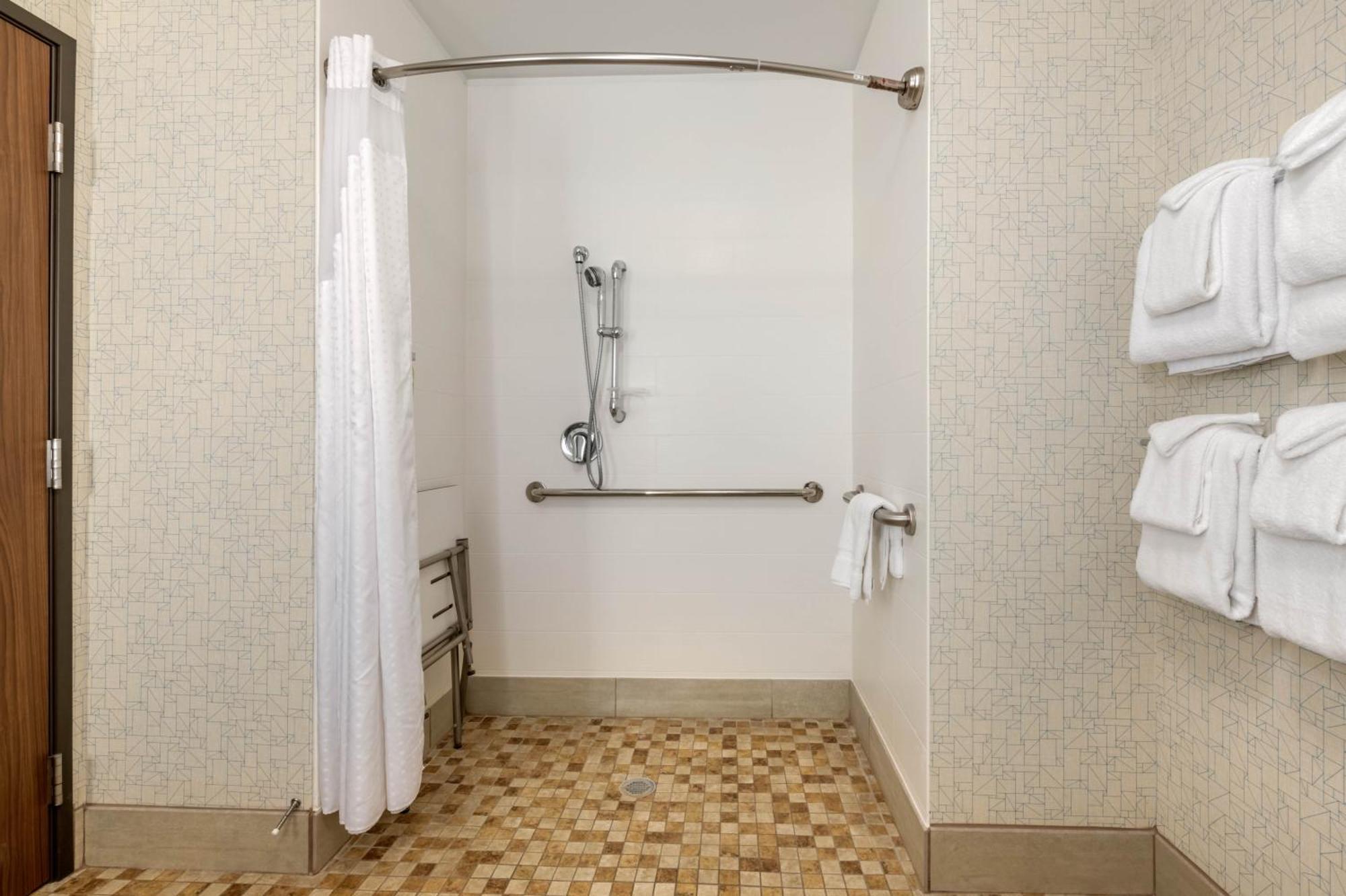 Standard King Room Mobility Accessible Roll Shower