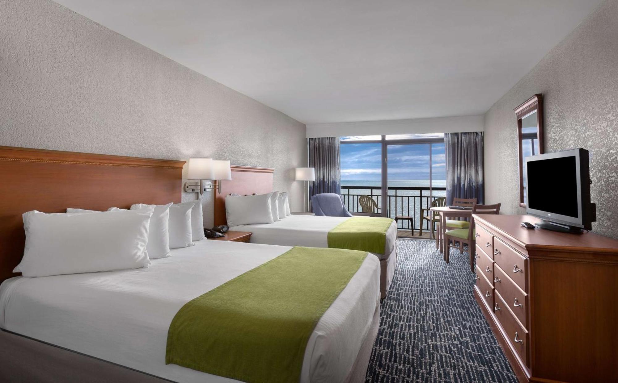 Queen Room Two Queen Beds Balcony Ocean Front or North Building