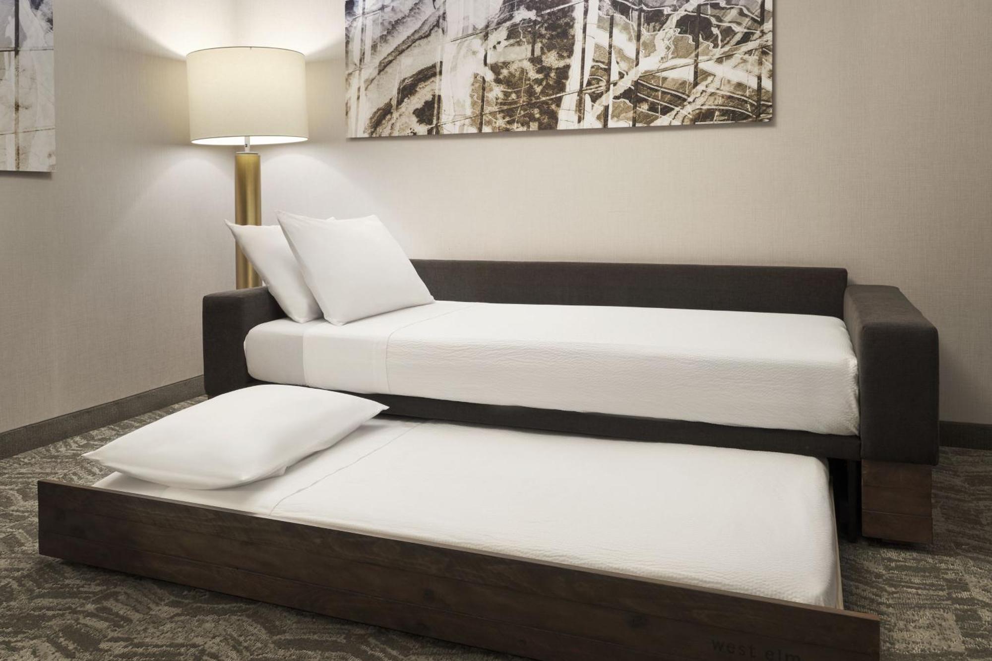 King Suite Roll Shower Trundle Sofa Mobility Access