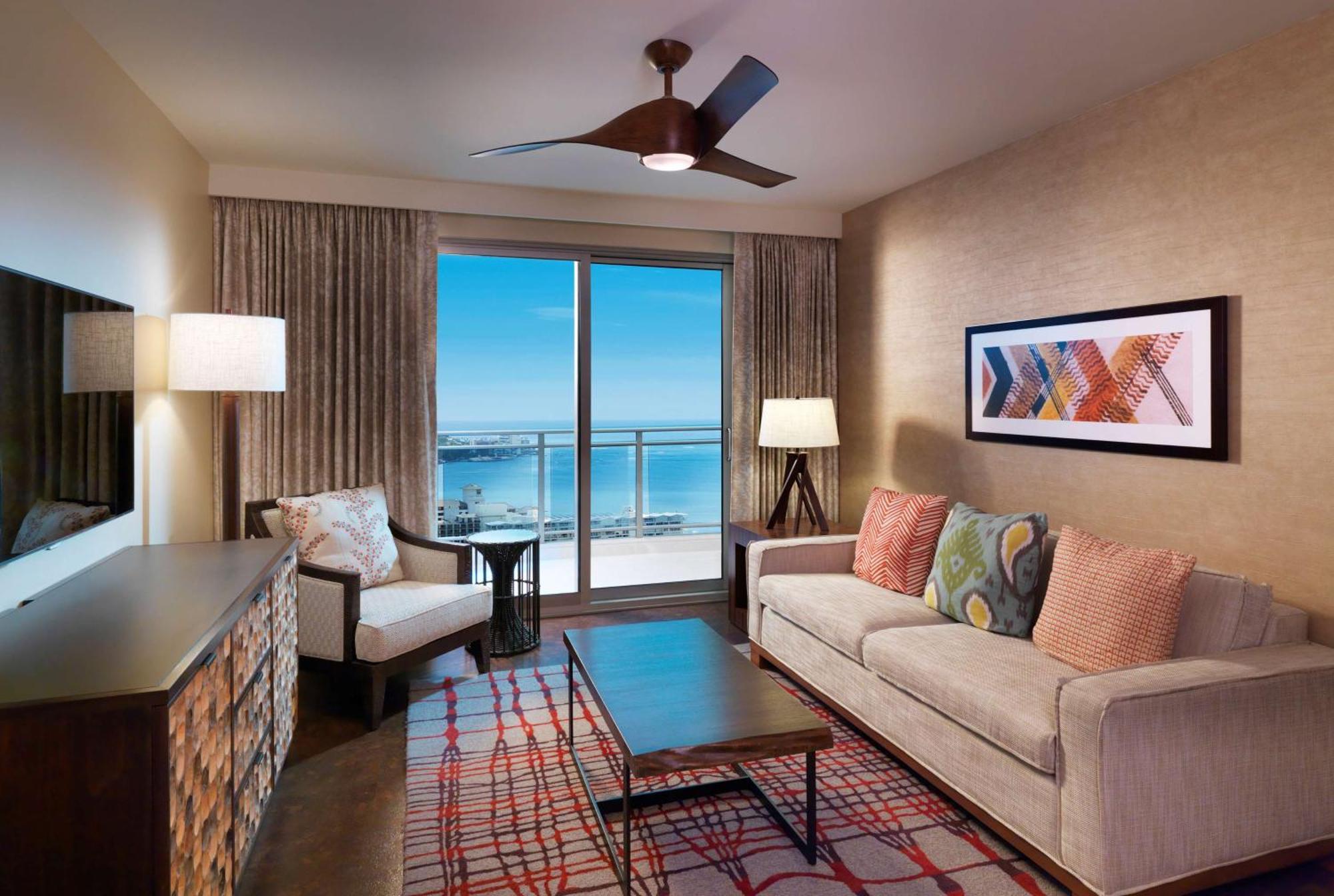 One-Bedroom King Suite Sofa Bed Ocean View