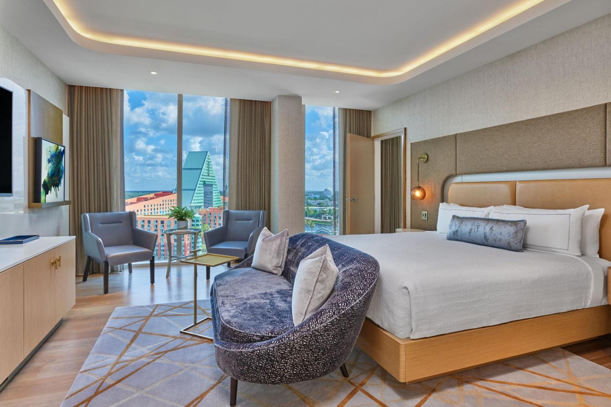 Presidential 1 Bedroom Suite 1 King Sofa bed Epcot view Includes Early Entry To Disney Theme Parks
