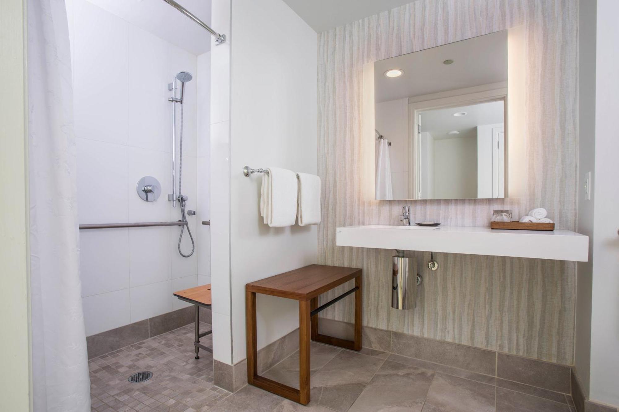 Deluxe Double Room Two Double Beds Ocean View Mobility Accessible