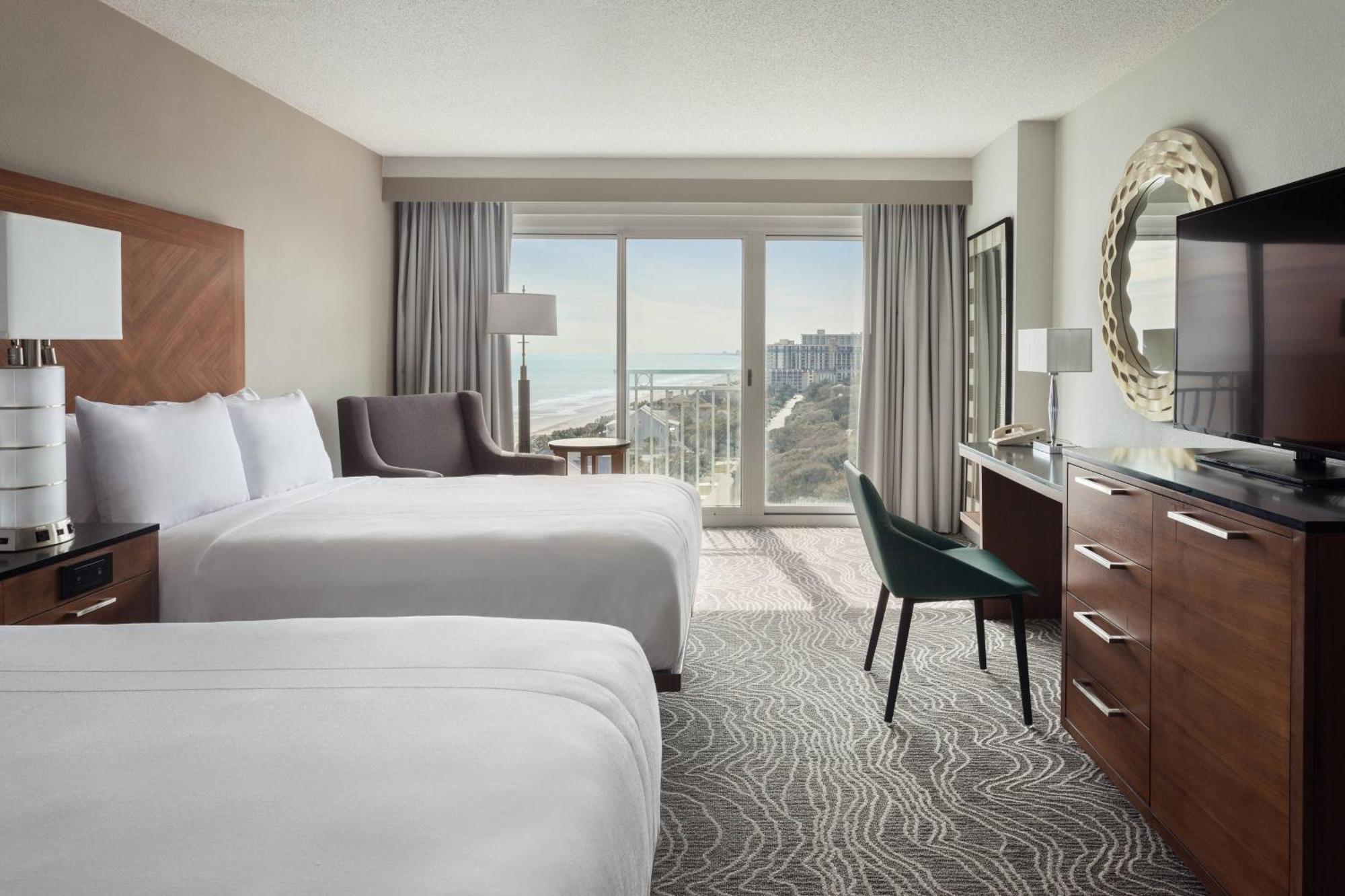 Queen Room Two Queen Beds Partial Ocean View