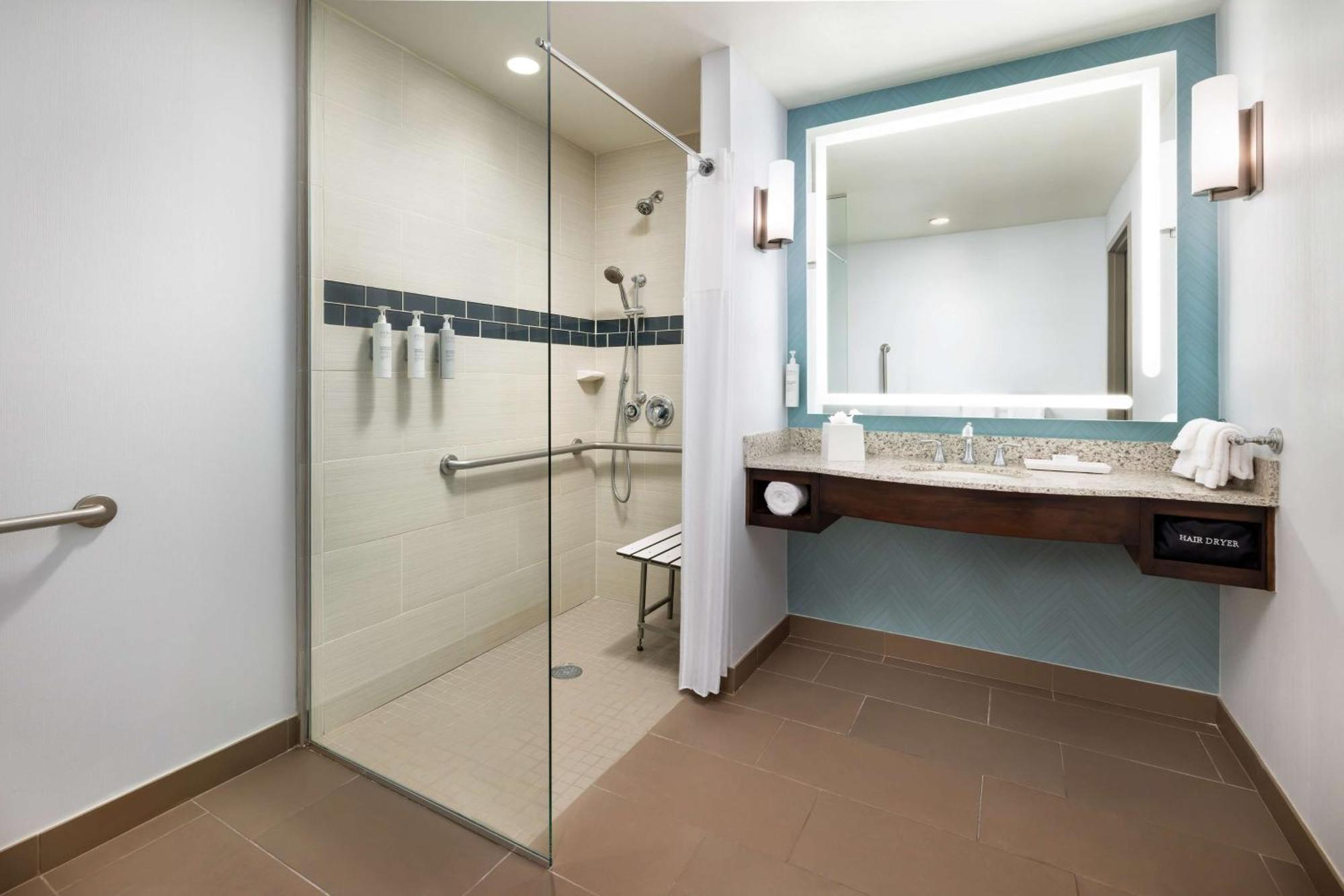 King Suite Disability Access Hearing Accessible Roll Shower