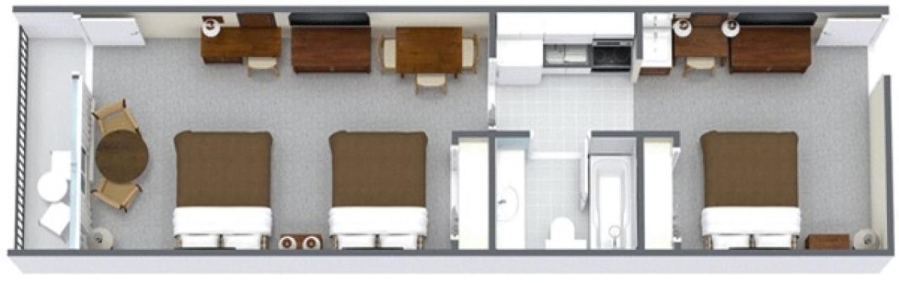 2 Room Oceanfront Renovated Suite 2 Queen Beds 1 Sleeper Sofa T1A