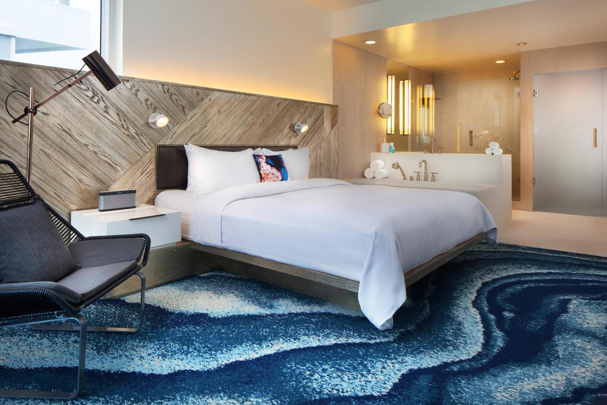 Supreme Two-Bedroom Residential Suite Ocean View Balcony Mobility or Hearing Accessible Roll Shower