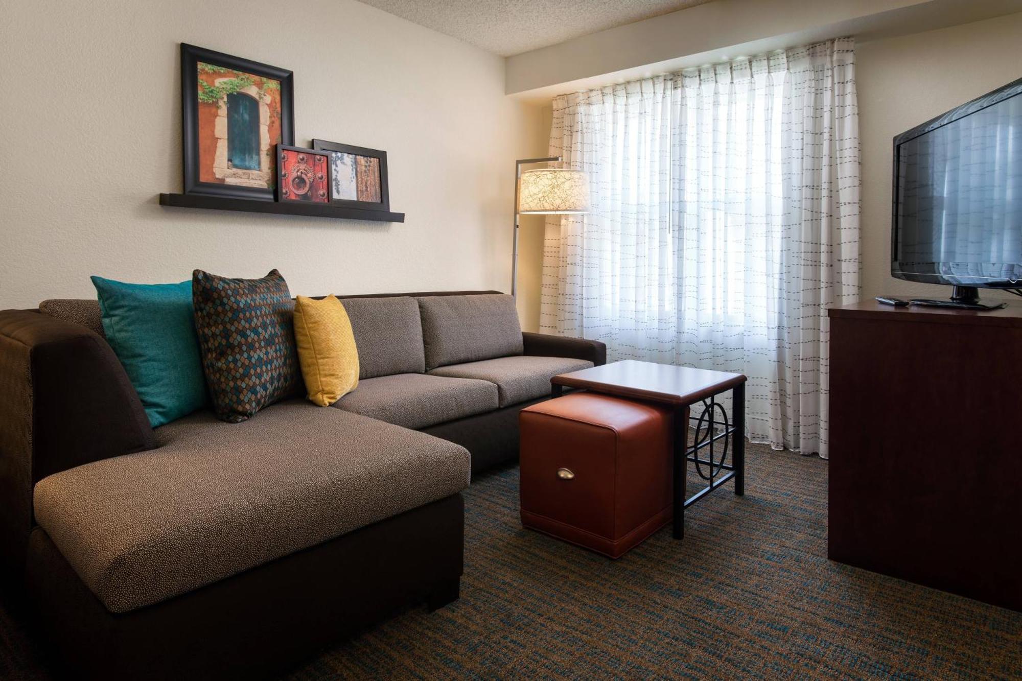 Queen Studio Sofa Bed Courtyard View