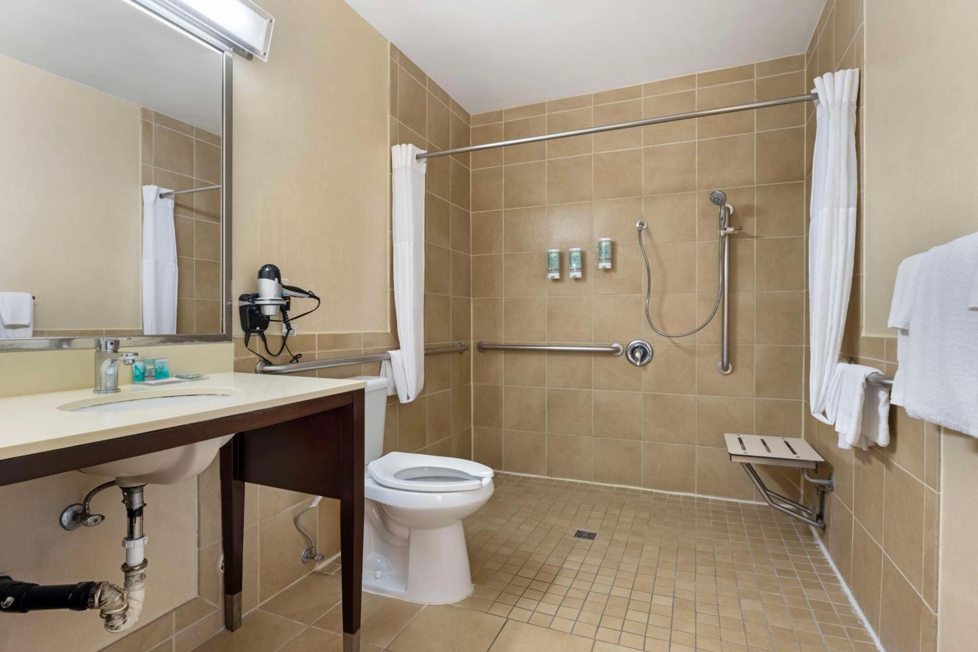 Queen Room Roll Shower Mobility Accessible or Non-Smoking