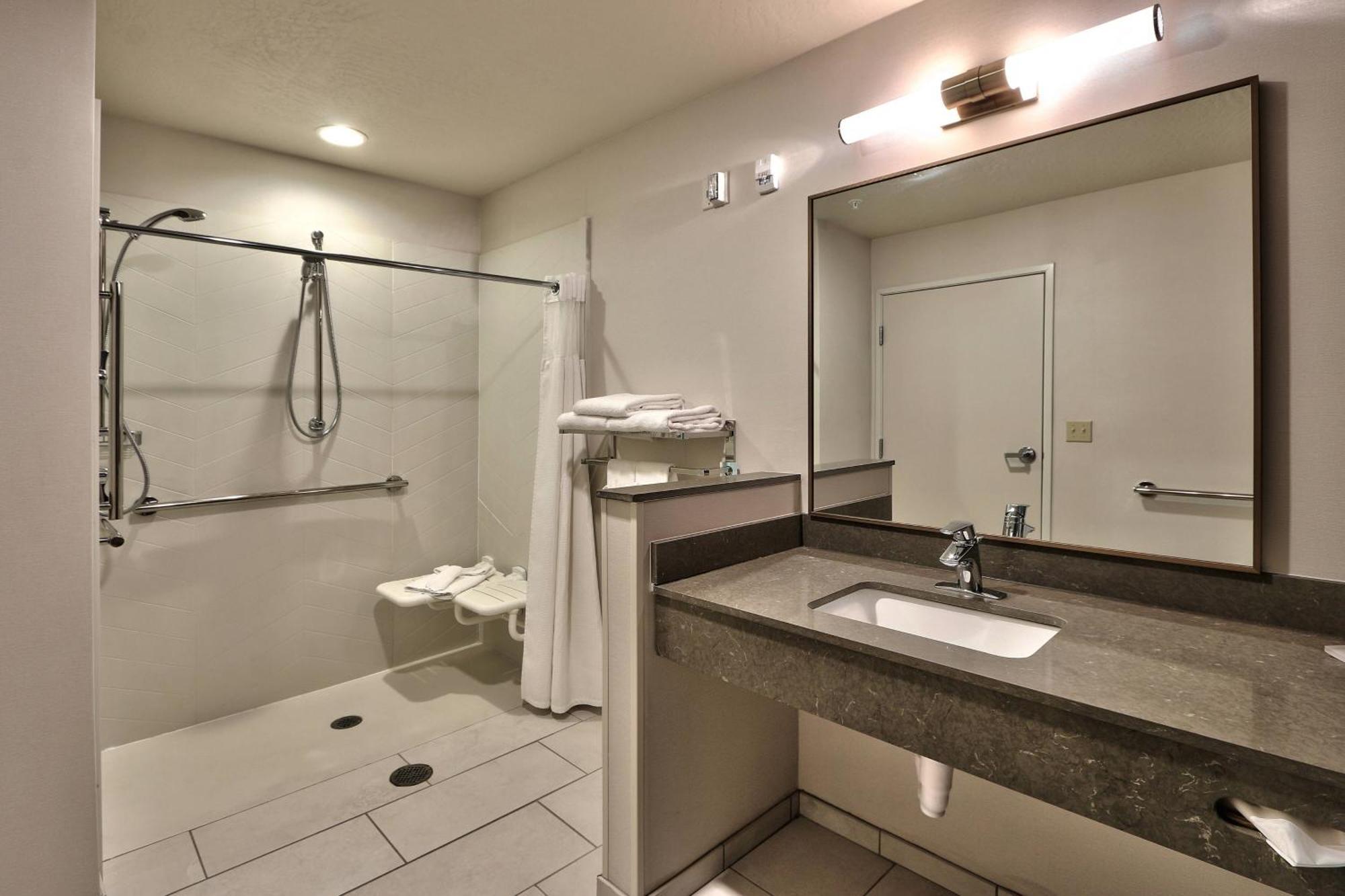 King Room Transfer Shower Roll Shower Mobility Access or Hearing Accessible