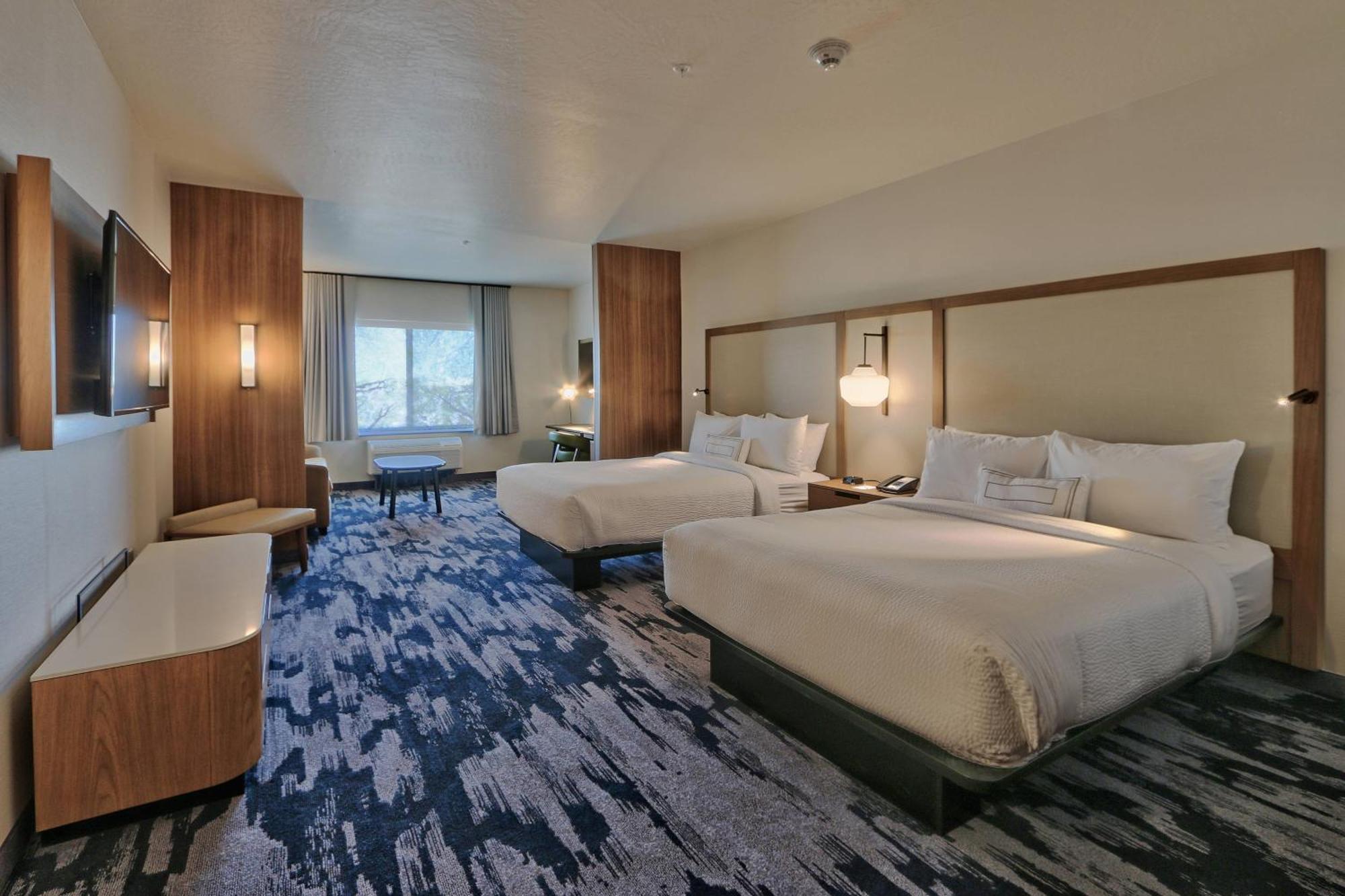 Queen Suite Two Queen Beds Bathtub Sofa Bed Mobility Access or Hearing Accessible
