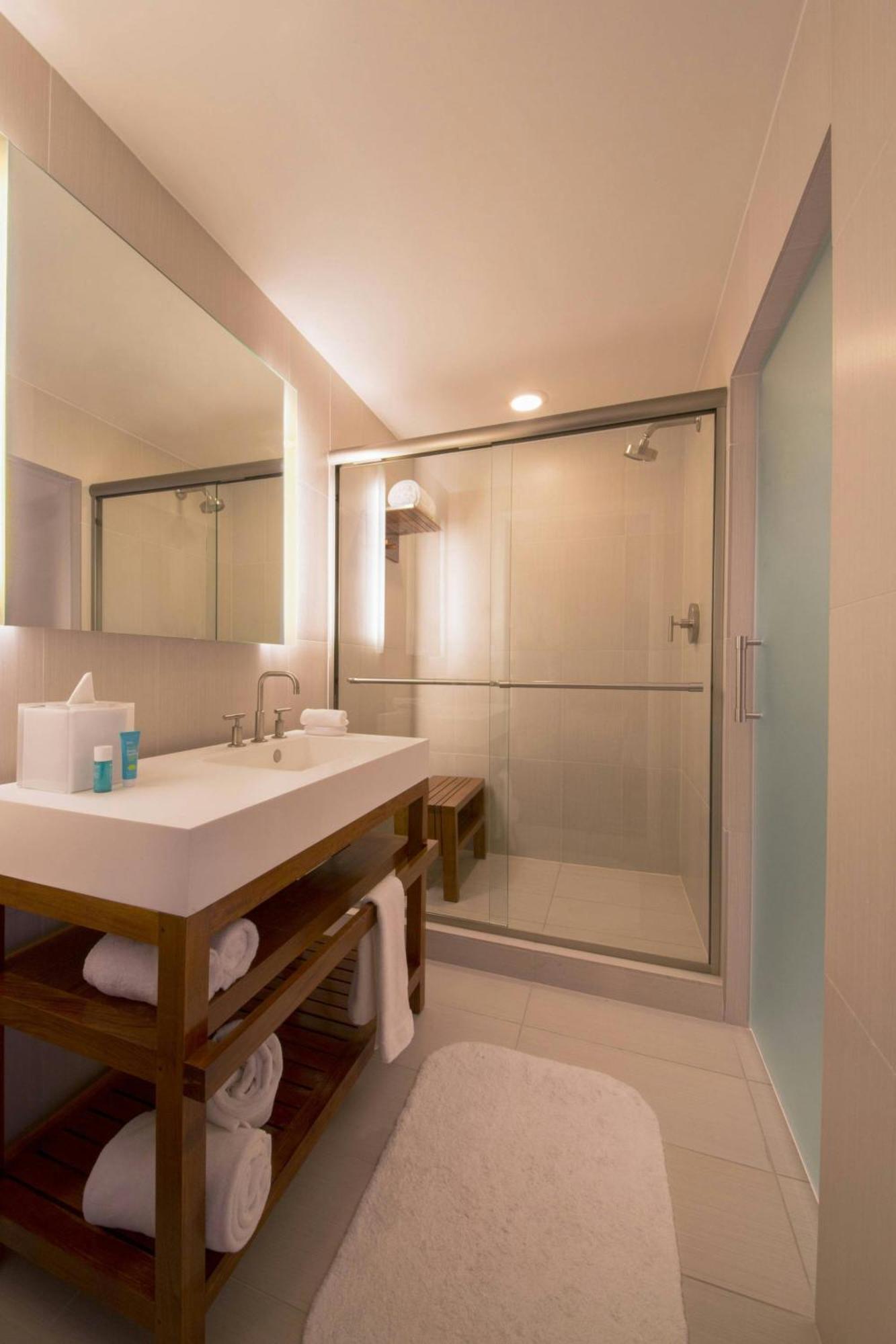 Supreme Two-Bedroom Residential Suite Ocean View Balcony Mobility or Hearing Accessible Roll Shower