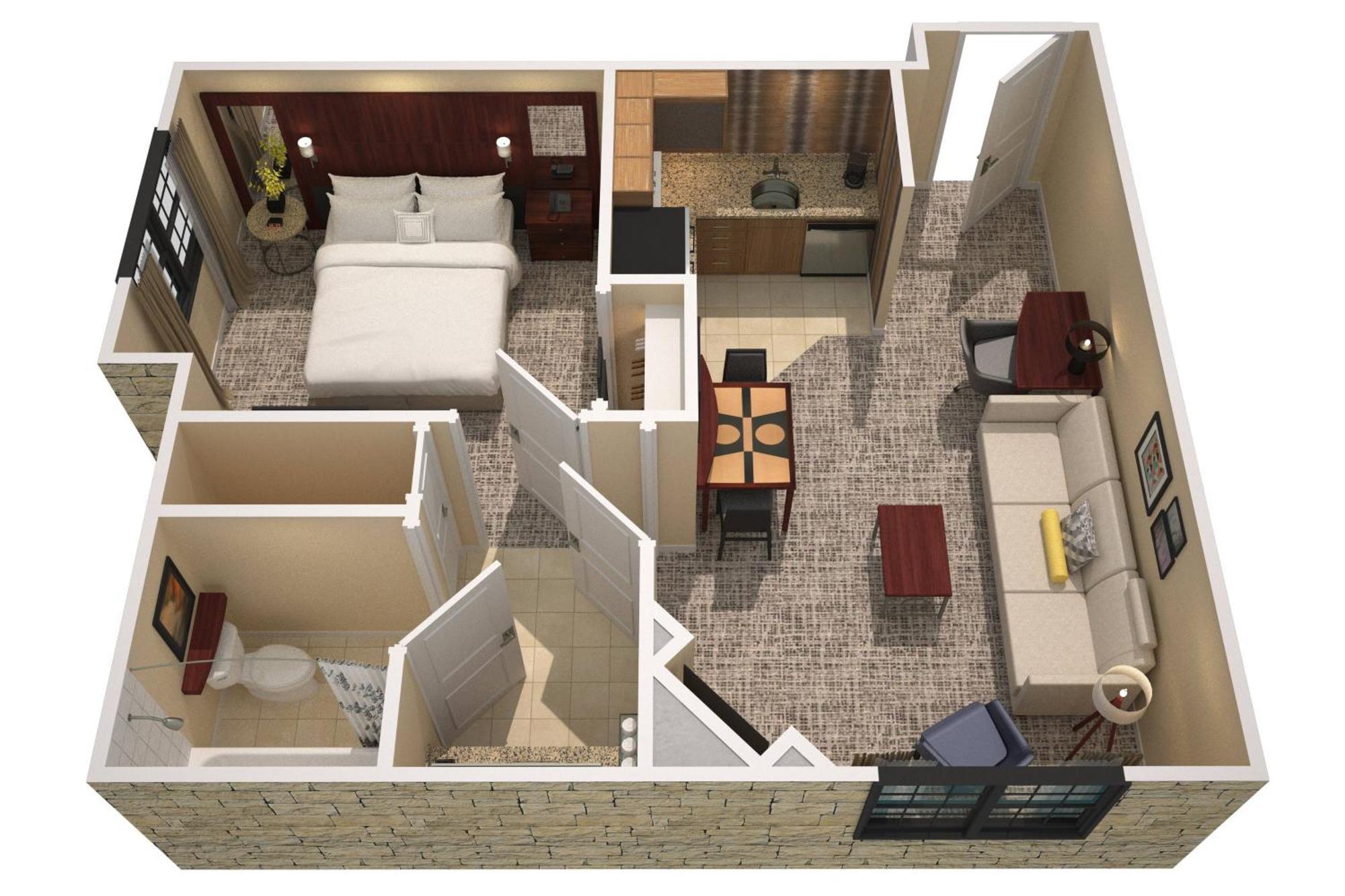 One-Bedroom Suite Sofa Bed