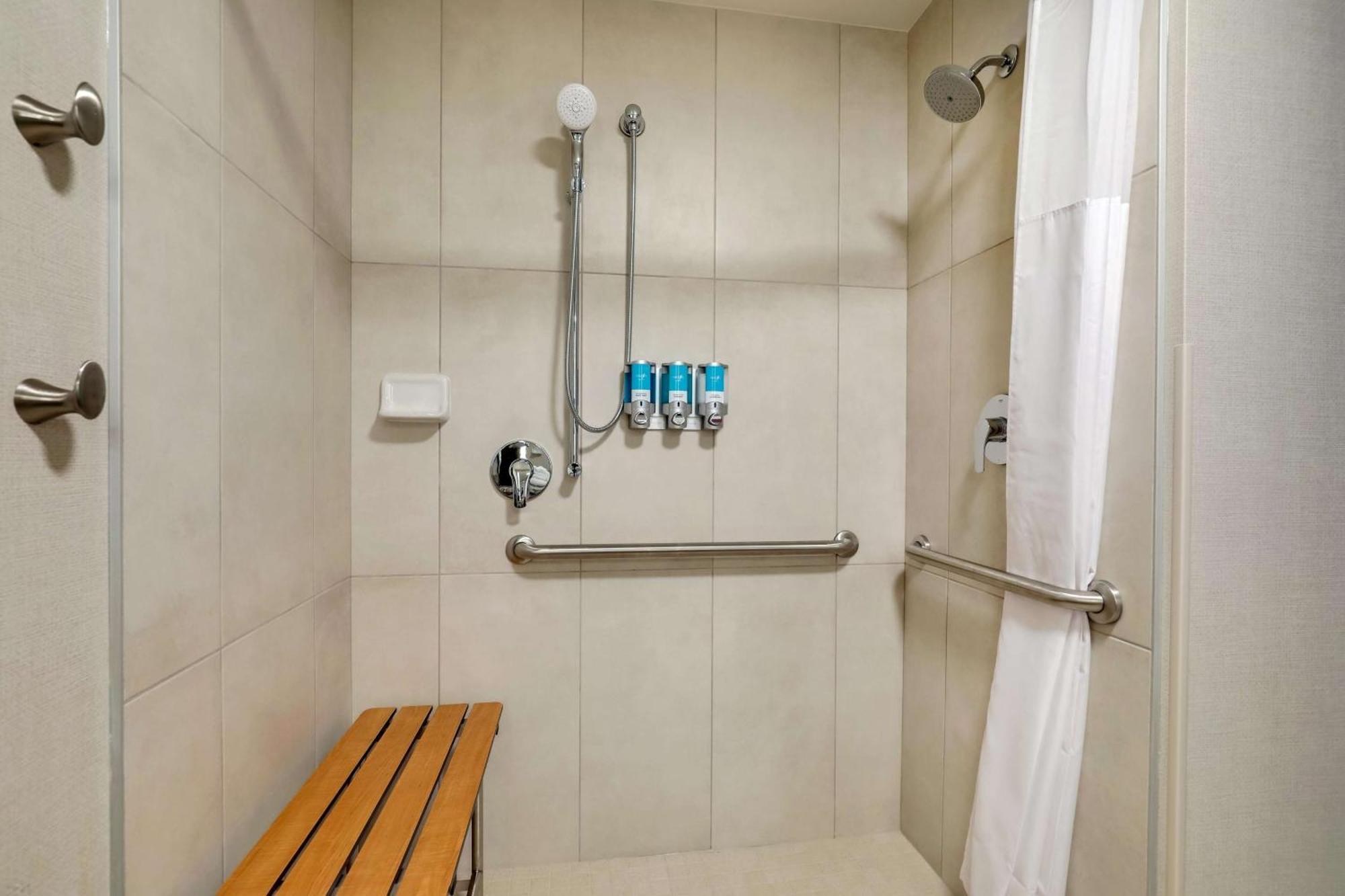 King Suite Sofa Bed Accessible Roll Shower