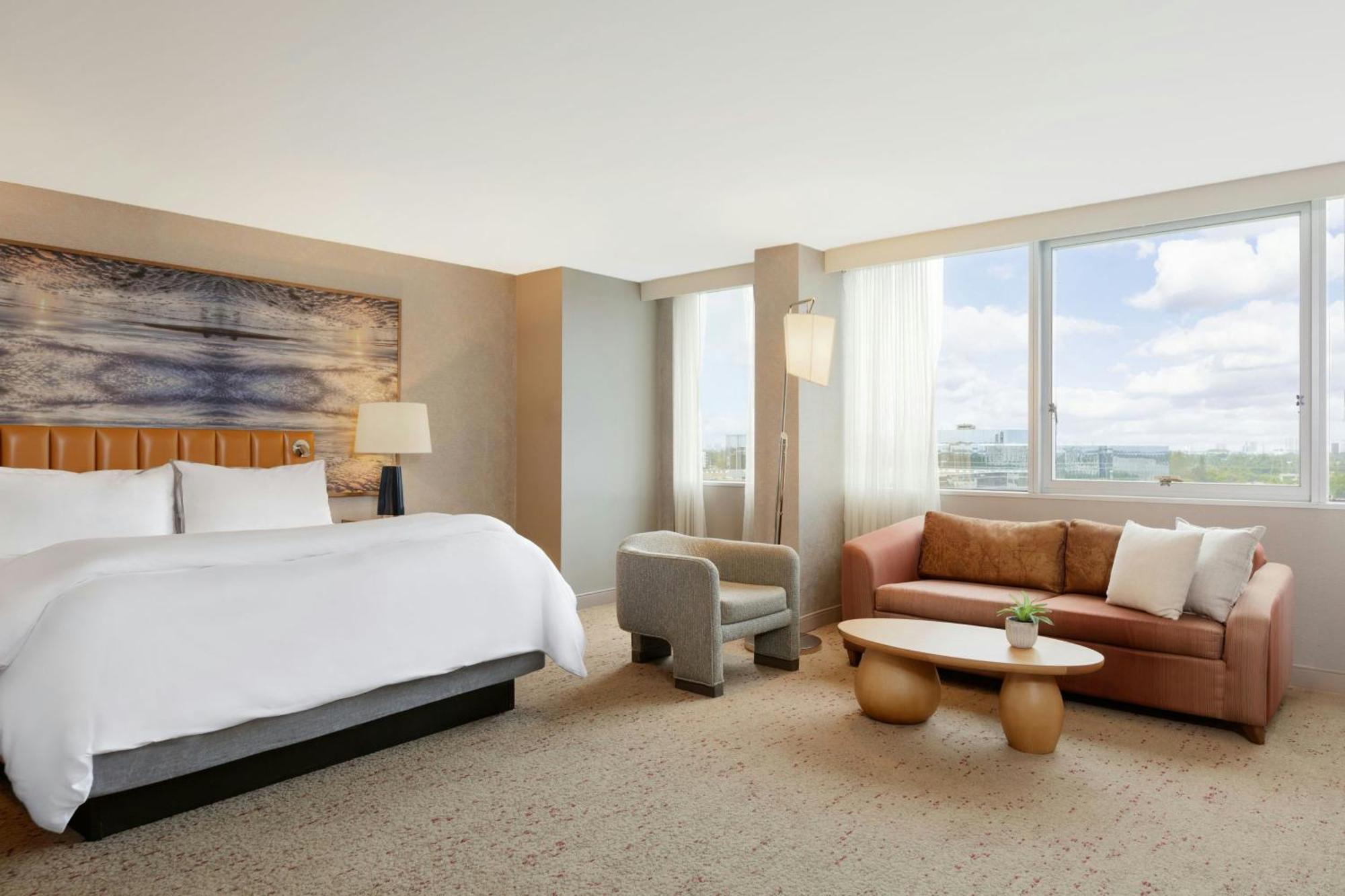 Studio King Room Sofa Bed City View