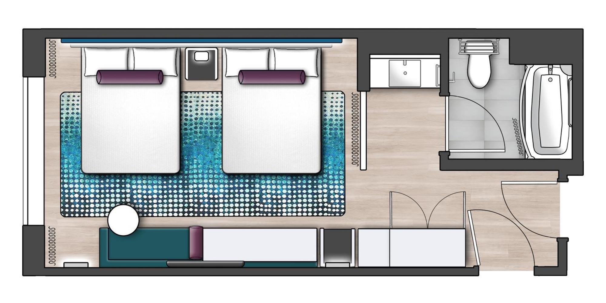 Hearing Accessible Pool View Standard Room Includes Early Park Admission*