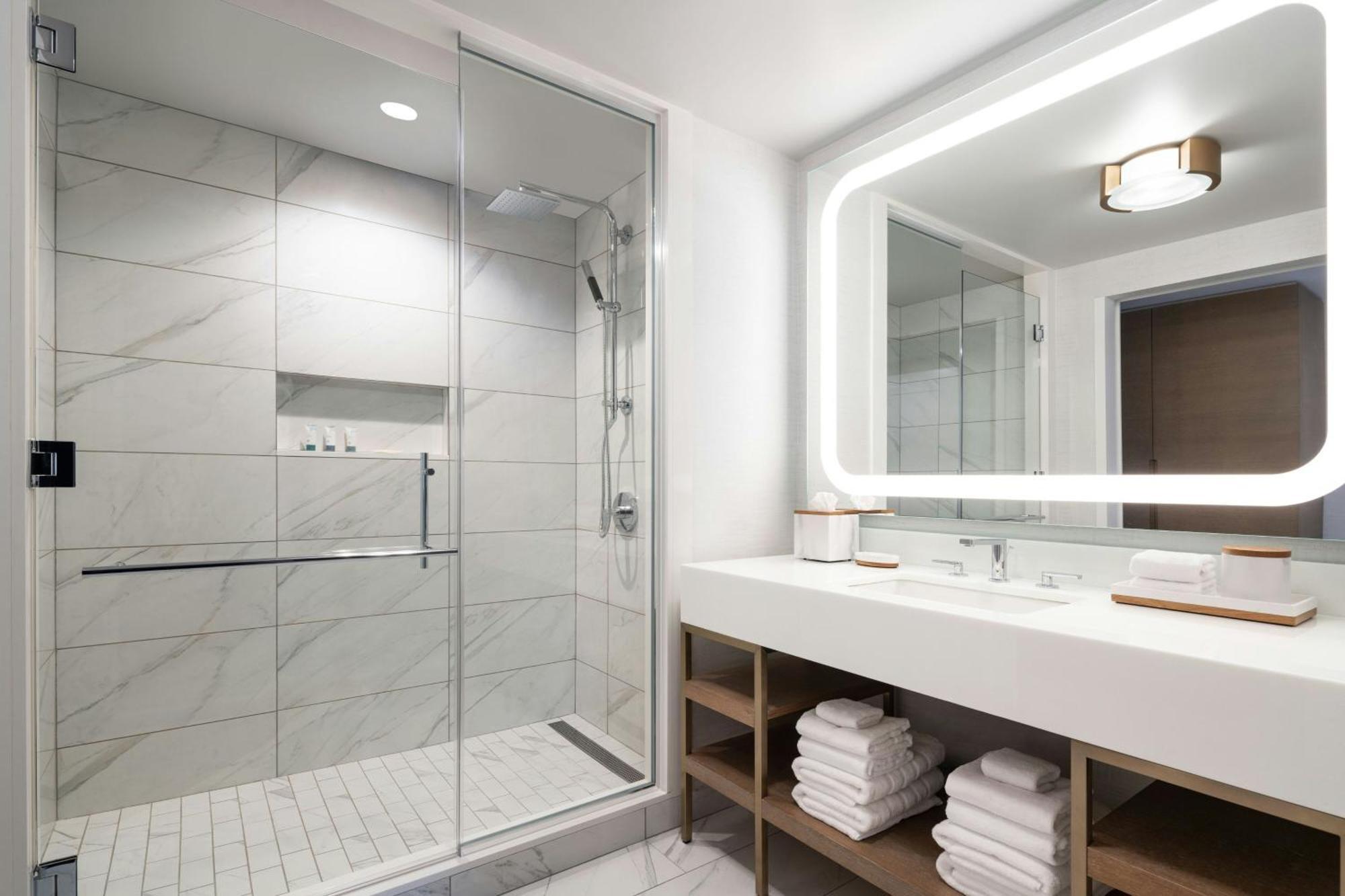 Queen Room Balcony Theme Park View Mobility Accessible Roll Shower
