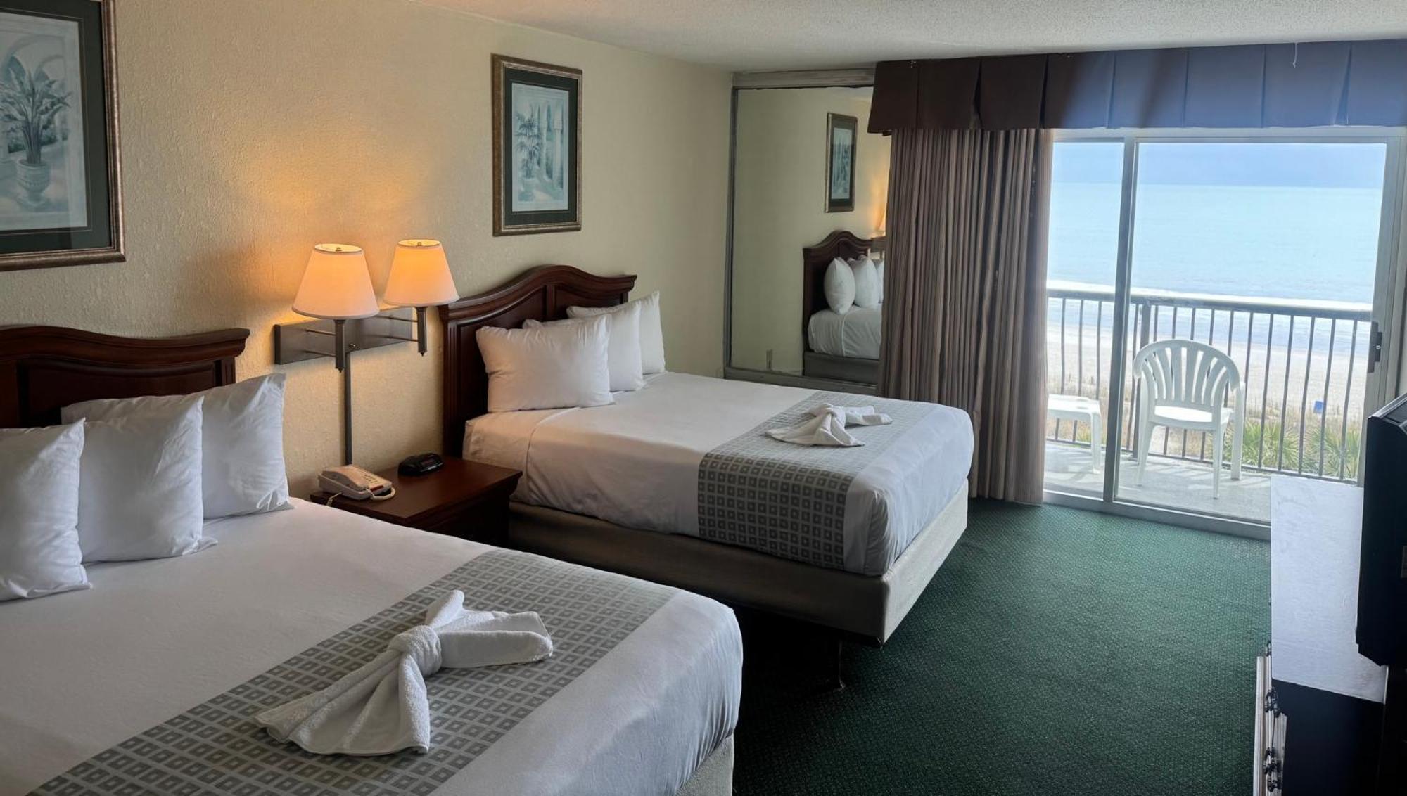 Oceanfront Two Double Beds
