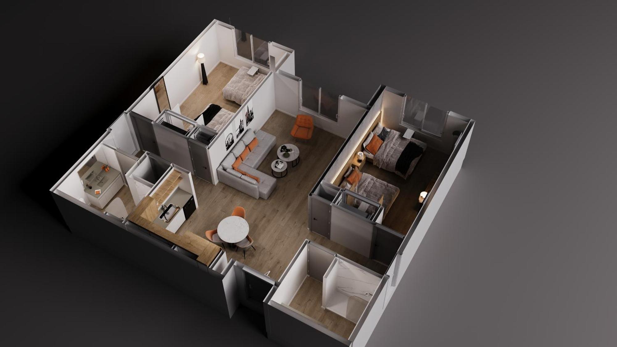 Two Bedroom Double Queen Suite