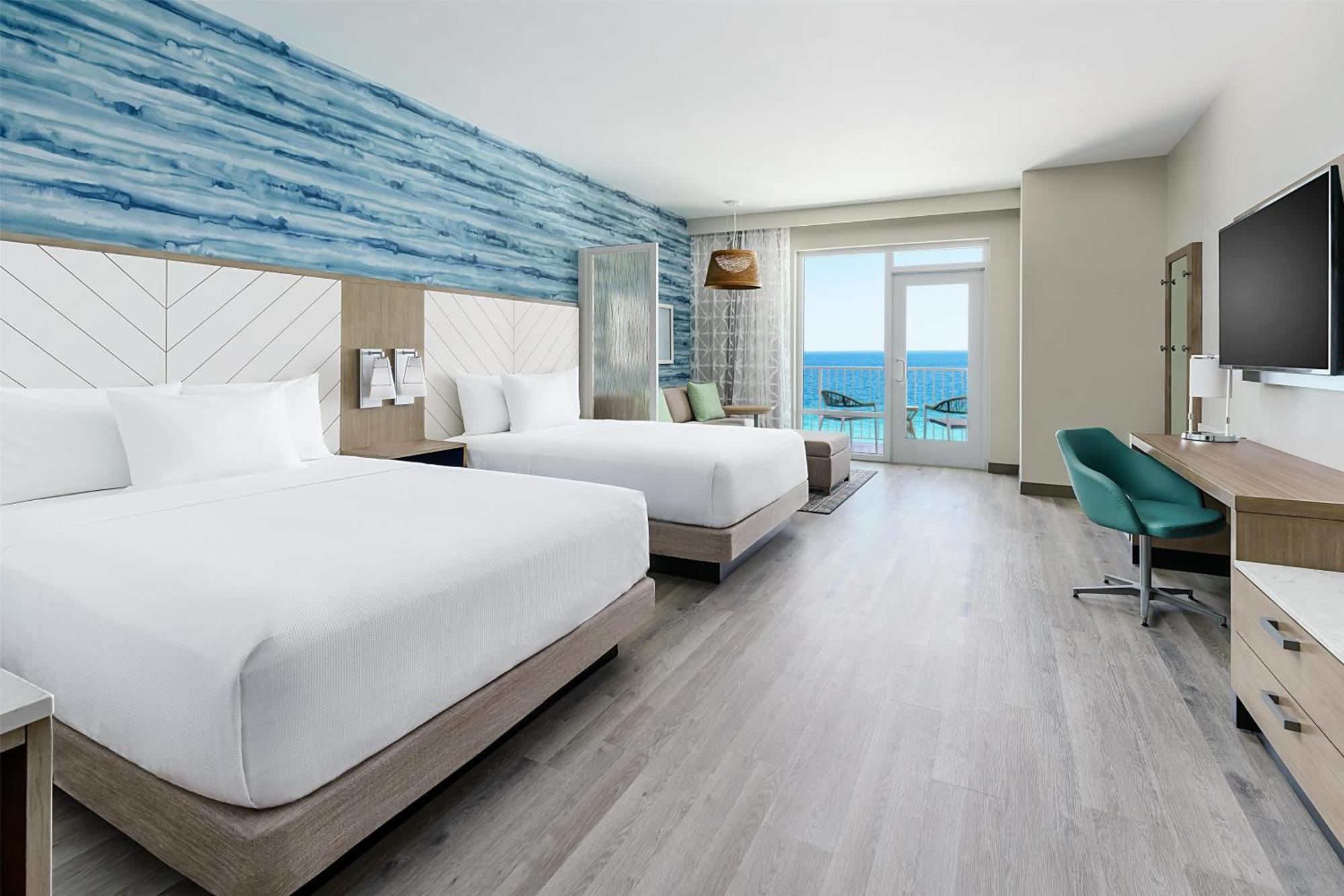 Deluxe Queen Room Two Queen Beds Balcony Gulf View High Floor