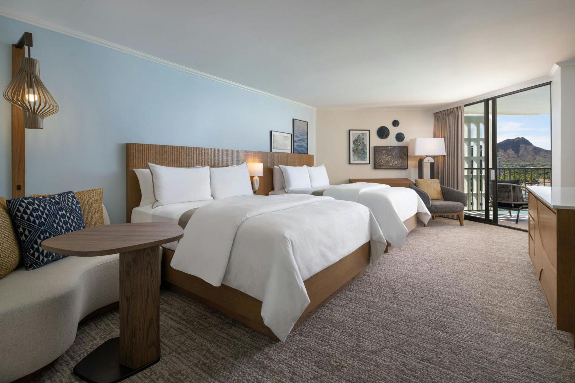 Newly Renovated Tower Premier Ocean View Larger Guest room 2 Double