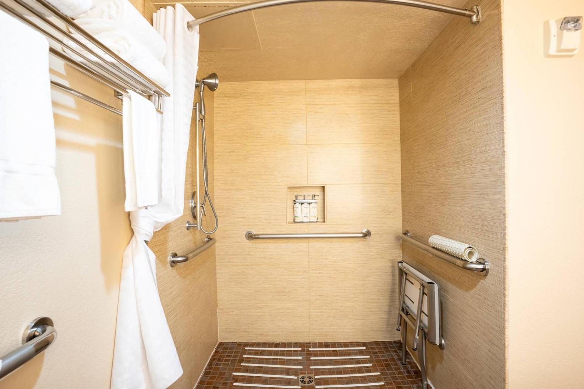 Standard King Room Mobility Accessible Roll Shower