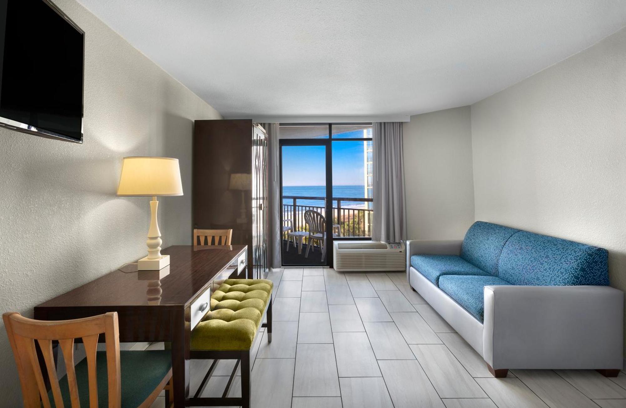 Premium One-Bedroom Suite Two Double Beds Ocean View