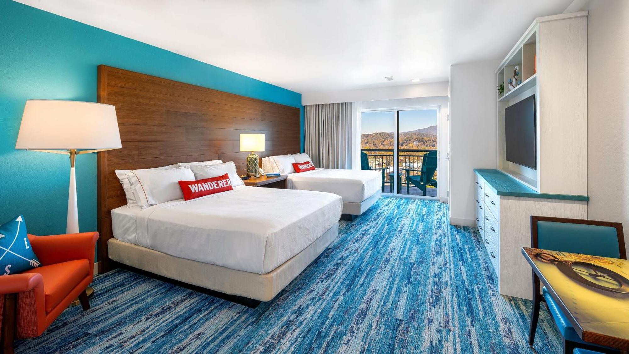 Double Queen Pool Facing Guest Room