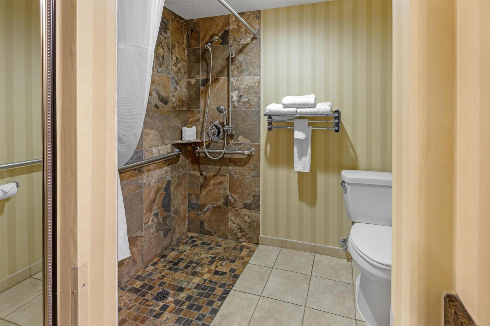 Queen Room Two Queen Beds Roll Shower Disability Access or Non-Smoking