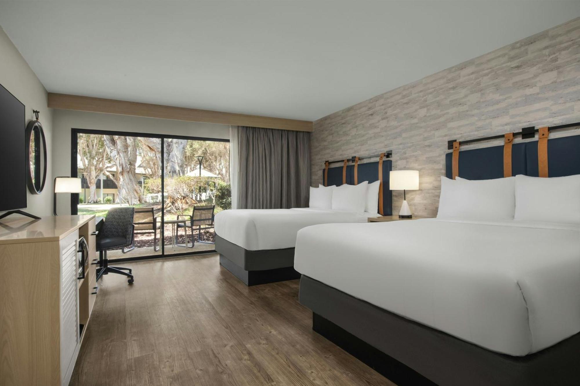 Queen Room Two Queen Beds Roll Shower Courtyard View or Mobility Accessible