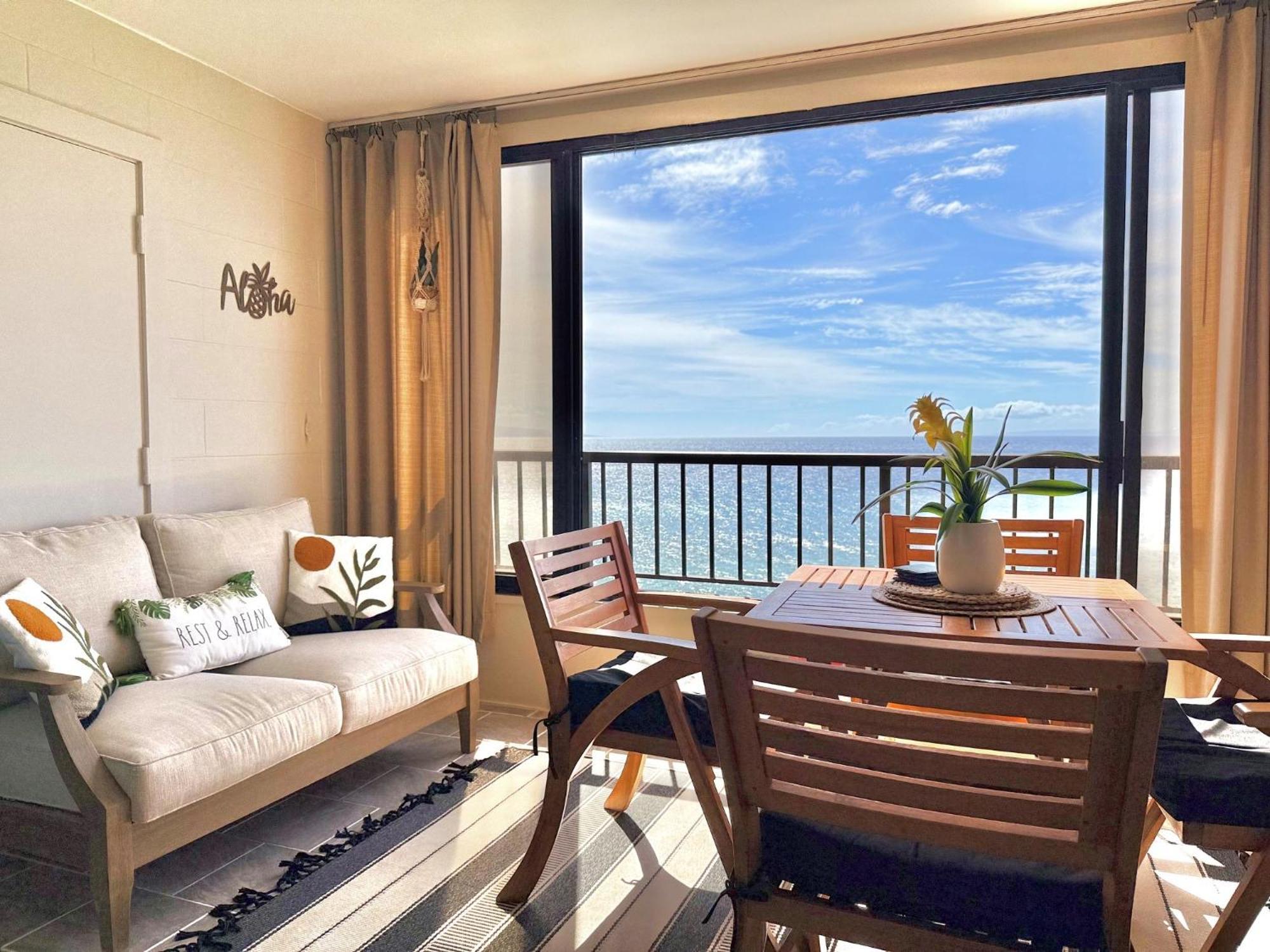 Studio Apartment Balcony Oceanfront View