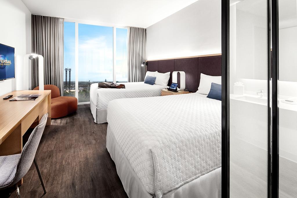 Hearing Accessible Skyline View 2 Queen Room Includes Early Park Admission*