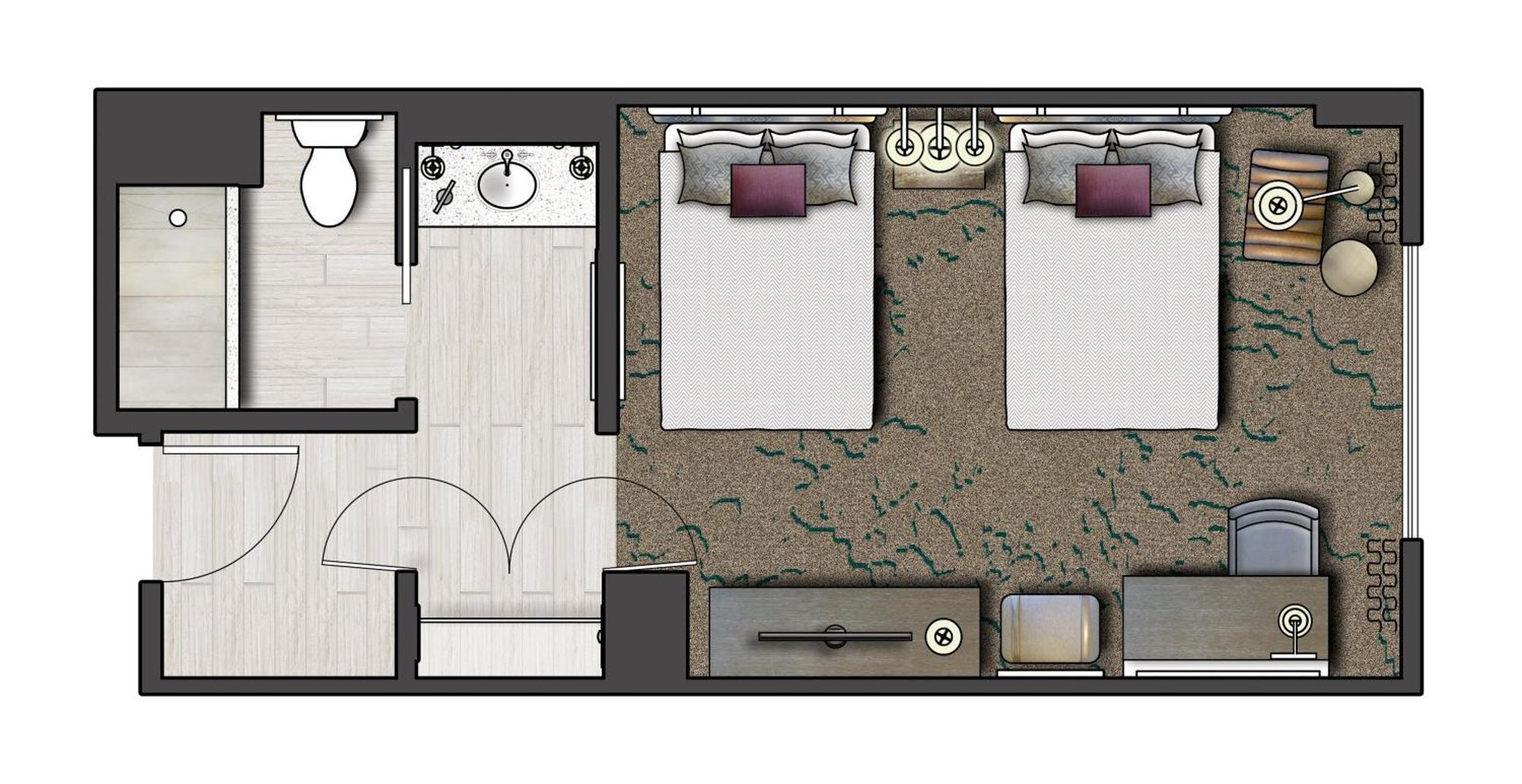 Hearing Accessible Standard 2 Queen Room Includes ^ Universal Express Unlimited
