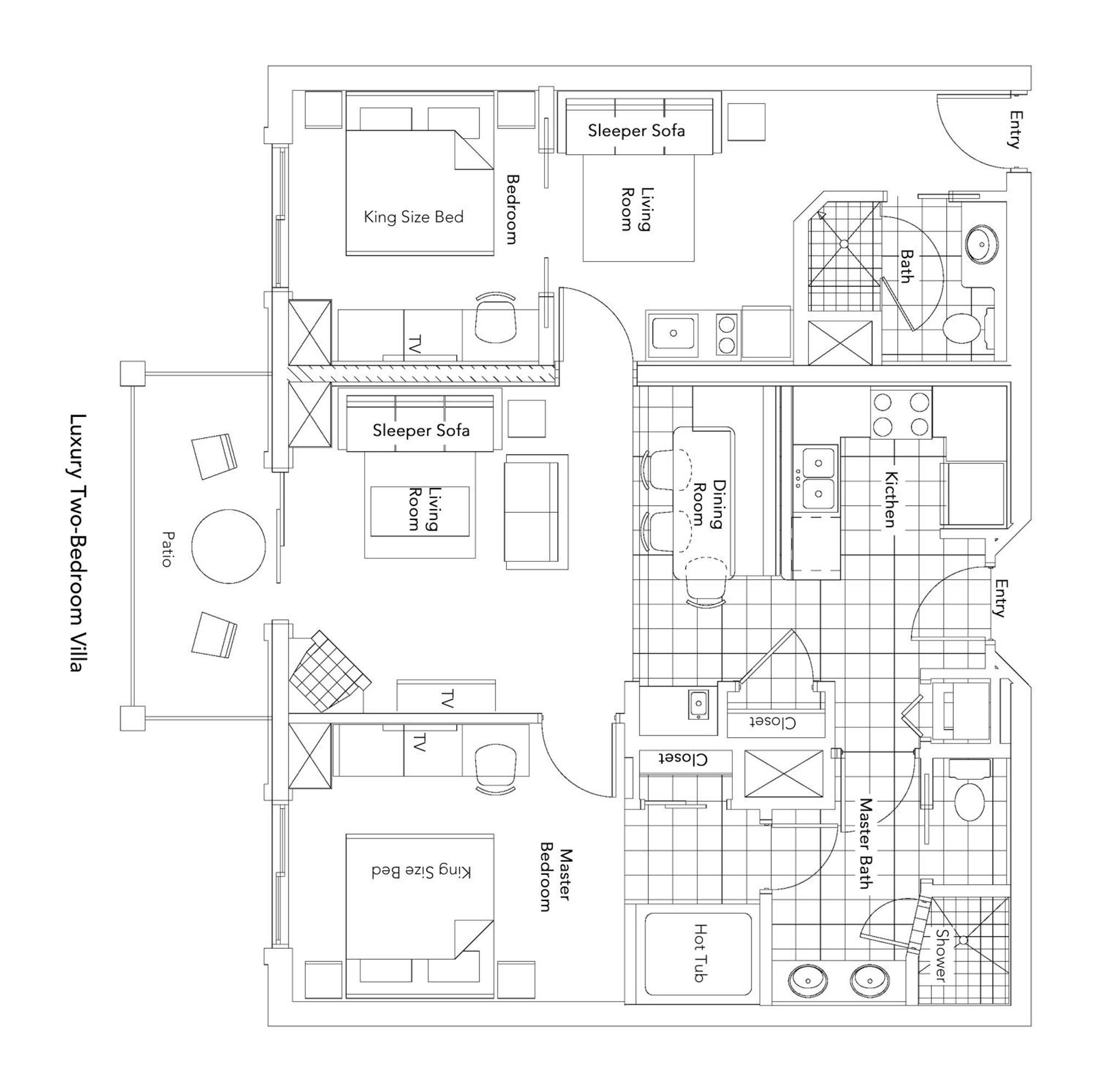 Luxury One Bedroom Villa