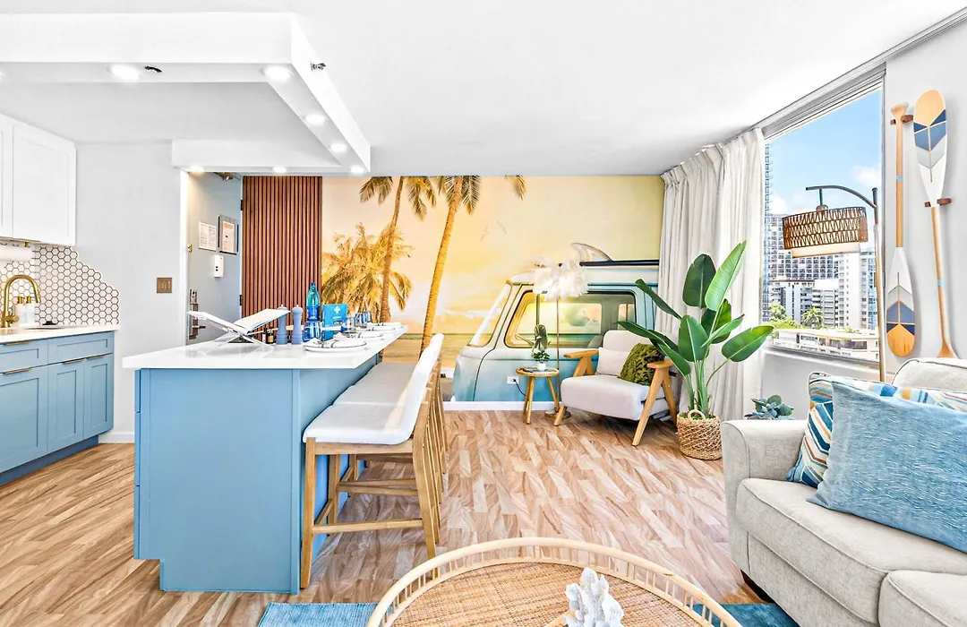 Luxury Waikiki Condo - 1Br King Suite, Full Kitchen, Rooftop Pool, 700Ft To Beach L Sea La Vie-1