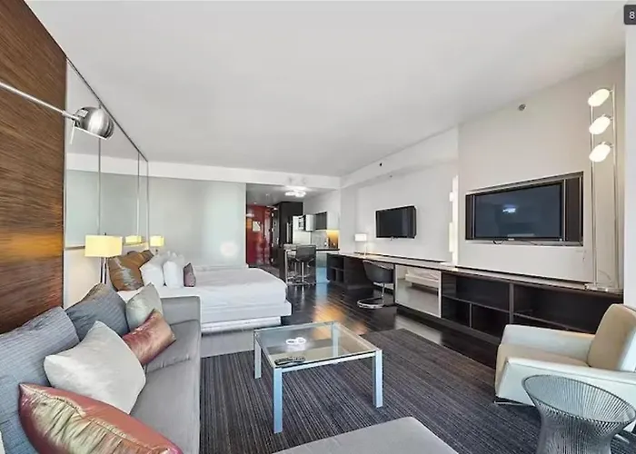 Luxury Hotel Suite With Private Strip View Balcony Las Vegas
