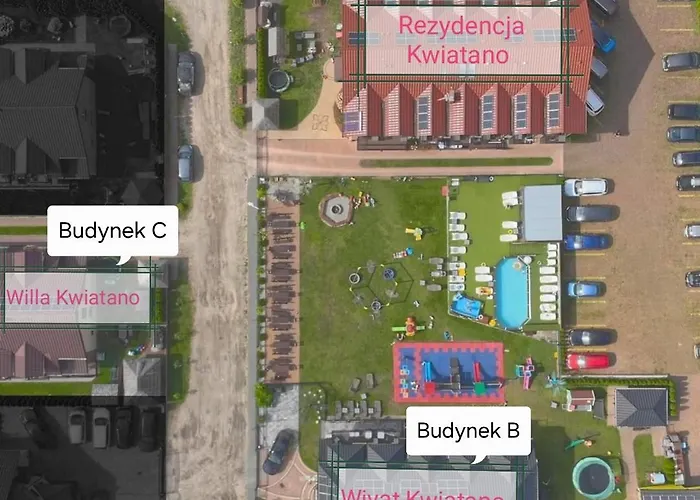 Willa Kwiatano - Plac zabaw&Jacuzzi&Basen&Sauna - Budynek C Grzybowo 