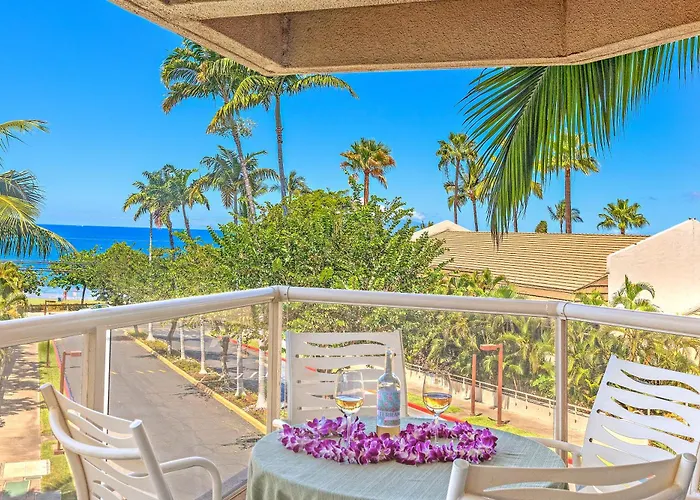 Maui Banyan 1 Bedroom, Ocean View, Steps To Beach, King-Size Bed, Full Kitchen Wailea 