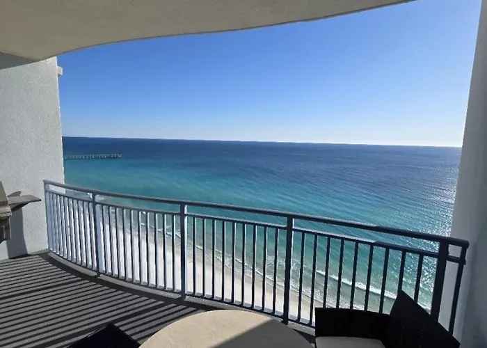 Beautiful Gulf Front Condo With Grill On Balcony Panama City Beach
