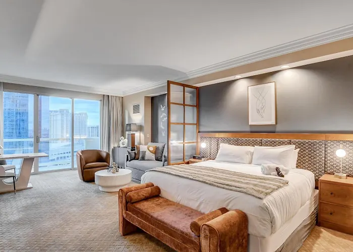 Mgm Signature Luxury Jr Suite With Balcony Strip And Sphere Views Las Vegas