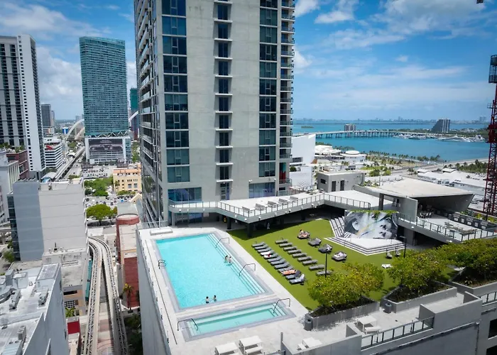 29Th Floor Balcony Studio Miami Skyline Views