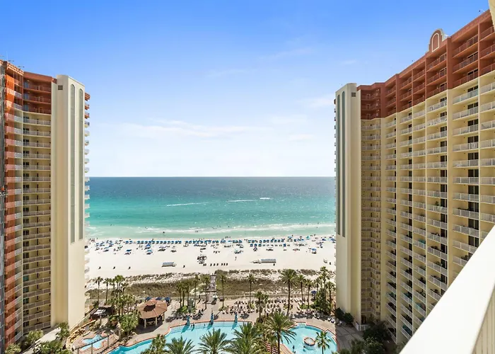 Beachfront Views Resort Pool Beach Chairs Panama City Beach