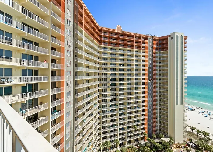 Beachfront Views Resort Pool Beach Chairs Panama City Beach