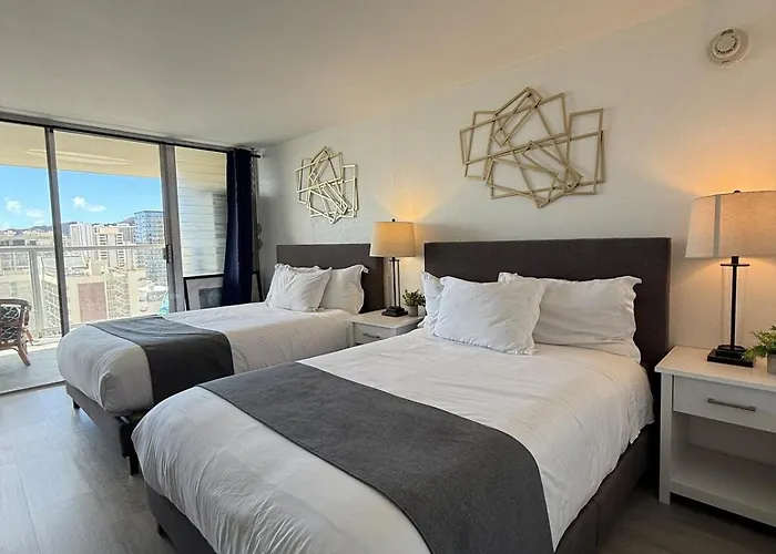 A Homie Getaway! Double Bed Studio With A View Honolulu