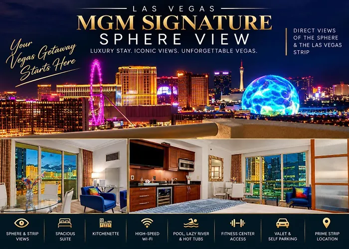 Sphere View - Signature Mgm Resort Lucky Gem Penthouse & Luxury Suites 10817 Las Vegas