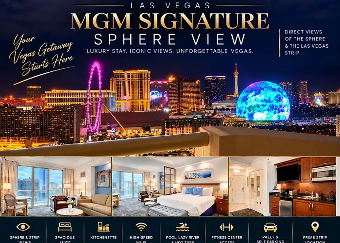 Sphere View - Signature Mgm Resort Lucky Gem Penthouse & Luxury Suites 27817 Las Vegas
